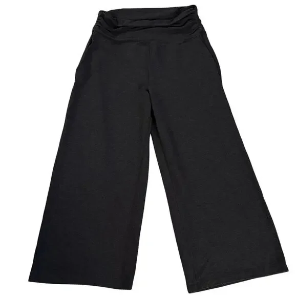 Lululemon Size 12 Take It Easy Pants Heathered Black Charcoal Pockets Athleisure - Picture 3 of 5